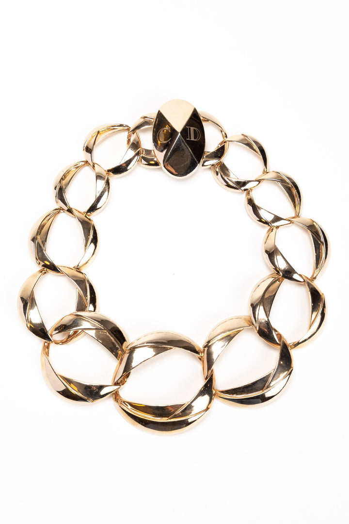 Dior Bijoux Golden Necklace - Luxurious Statement Piece from Italy