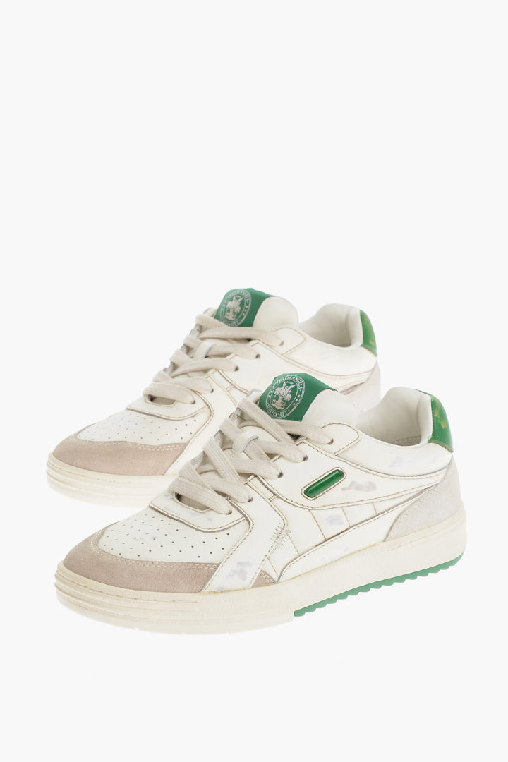 PALM ANGELS MEN'S  LOW-TOP SNEAKERS GREEN