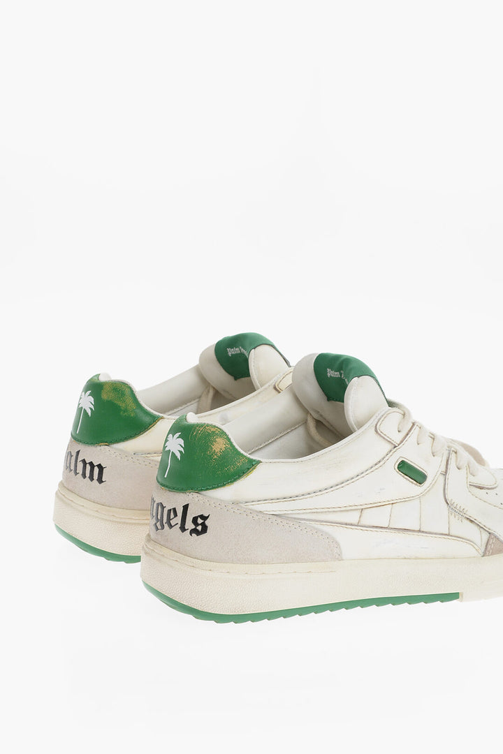 PALM ANGELS MEN'S  LOW-TOP SNEAKERS GREEN