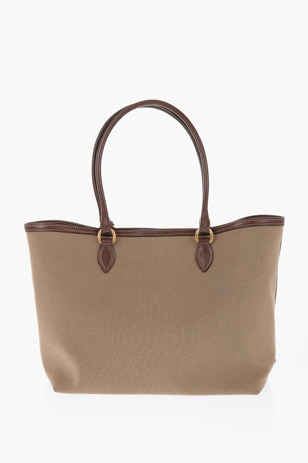 Borsa tote in tela Prada con logo jacquard