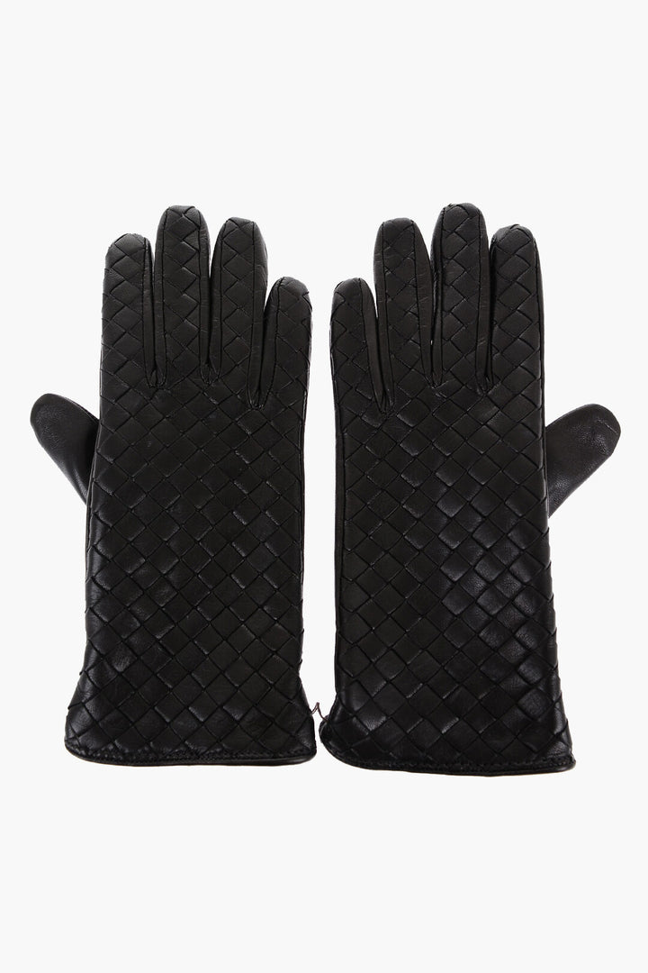 Bottega Veneta Braided Leather Gloves