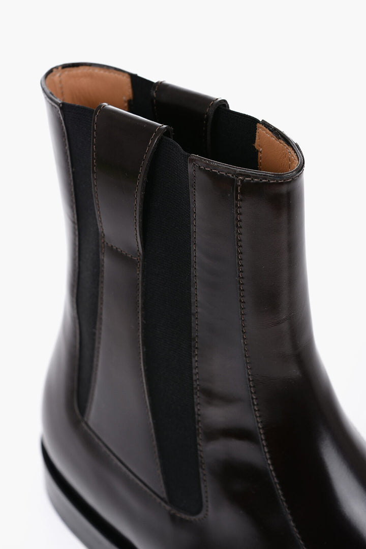 Maison Margiela Brown Leather Chelsea Boots