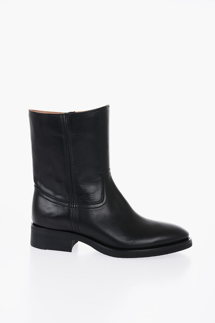 Maison Margiela Men's Vintage Effect Leather Boots