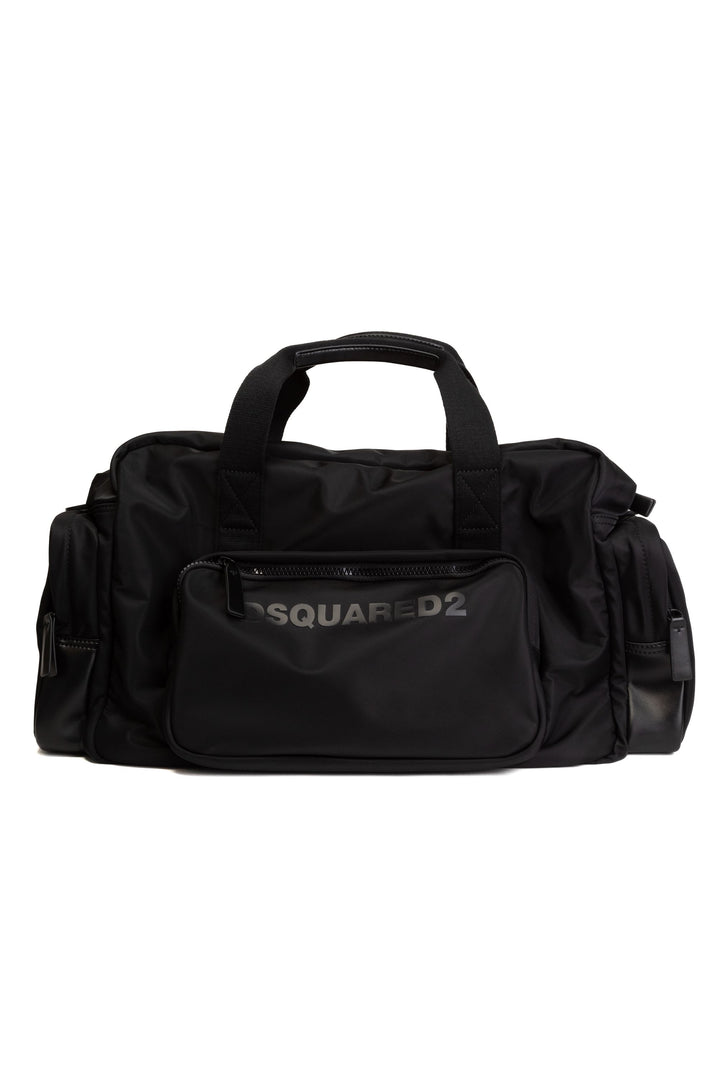 Borsa nera Dsquared2 con design moderno ed elegante e marchio iconico