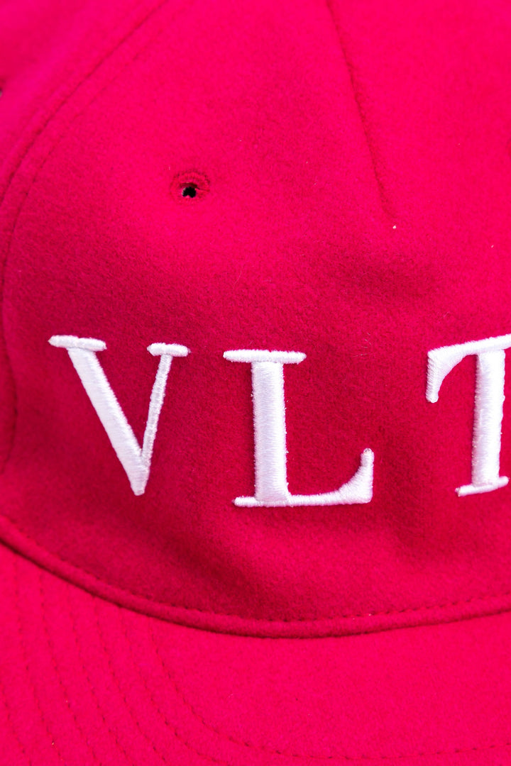 Valentino Fuchsia Hat with Iconic VLNT Embroidery, Made in Italy