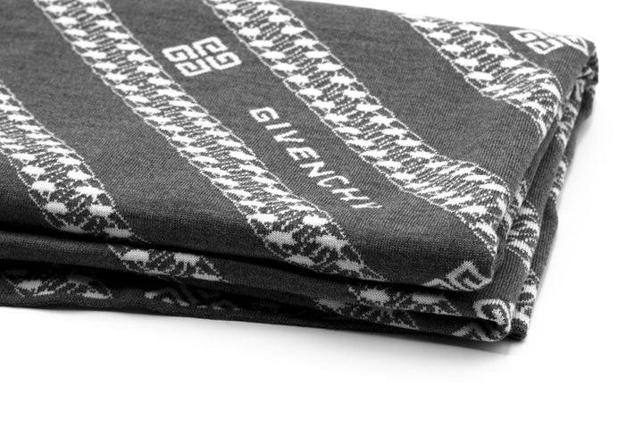 Givenchy Grey-White Luxury Scarfs with Iconic Design