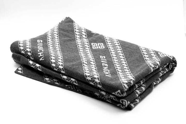 Givenchy Grey-White Luxury Scarfs with Iconic Design