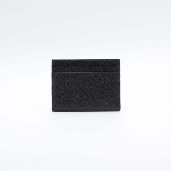 Saint Laurent Black Leather Wallet with Logo - Made in Italy