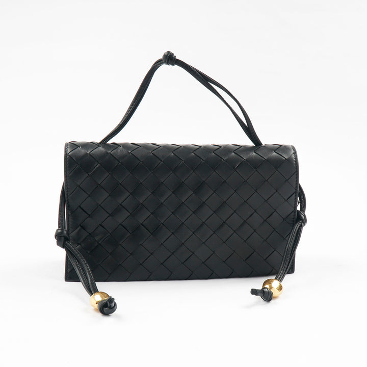 Bottega Veneta Black Intrecciato Leather Bag - Luxury Italian Design