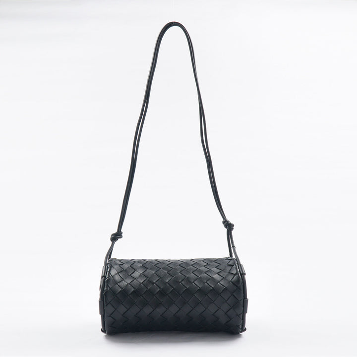 Bottega Veneta Black Bag with Intrecciato Weaving Pattern