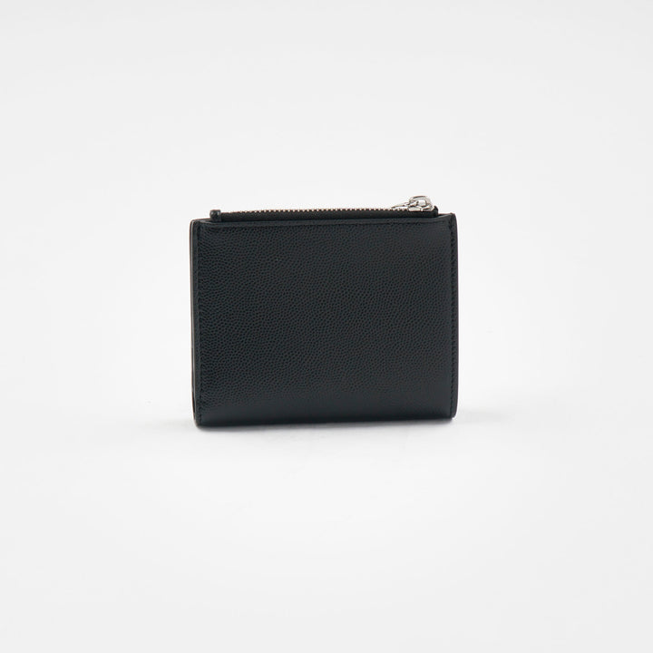 Saint Laurent Elegant Black Wallet Made in Italy