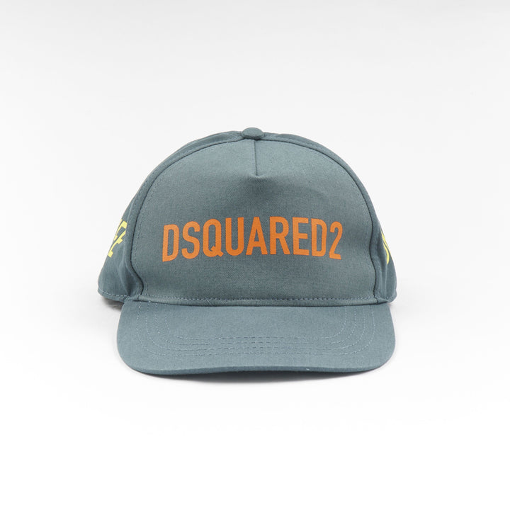 Dsquared2 Iconic Logo Embroidered Hat - Dark Green Multi