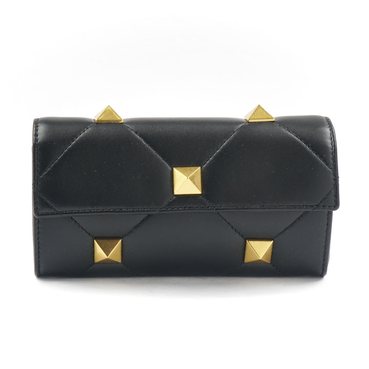 Valentino Bags Black Leather with Gold Studs - Made in Italy