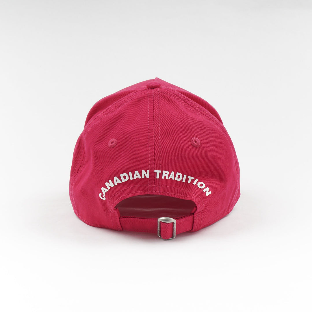 Dsquared2 Fuchsia-Multi Branded Hat with Adjustable Strap