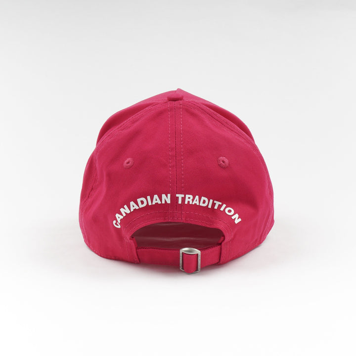 Dsquared2 Fuchsia-Multi Branded Hat with Adjustable Strap