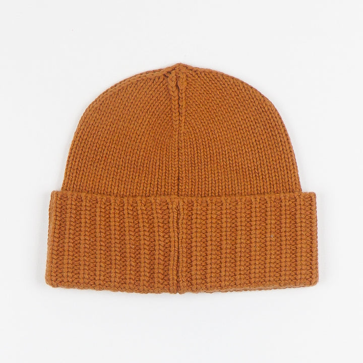 Dsquared2 Brown-Multi Ribbed Knit Logo Beanie Hat