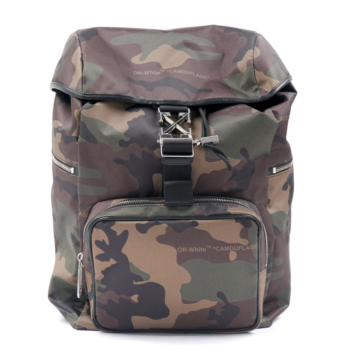 Off-White Brown Camouflage Bag - Stylish Urban Accessory