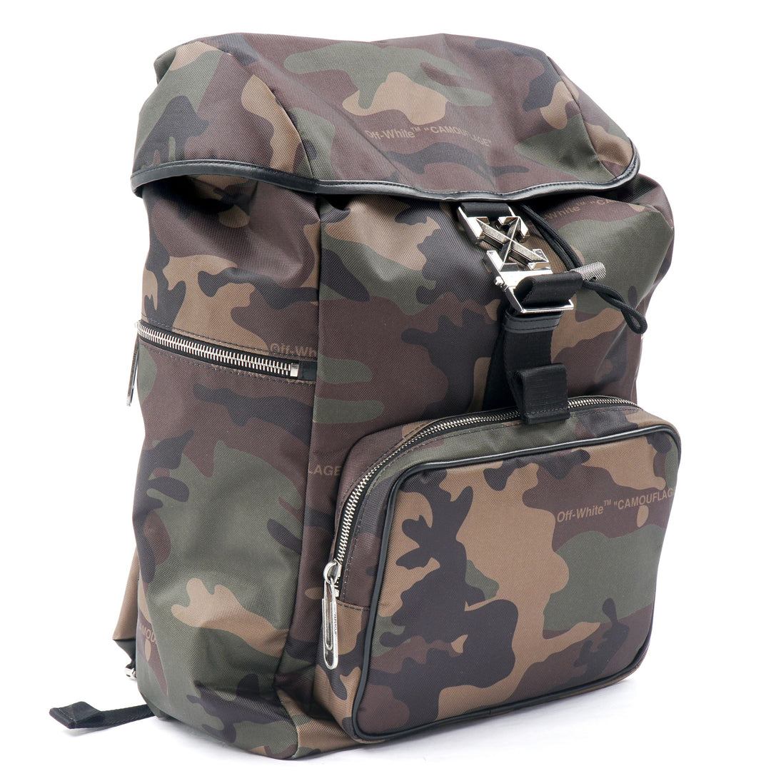 Off-White Brown Camouflage Bag - Stylish Urban Accessory