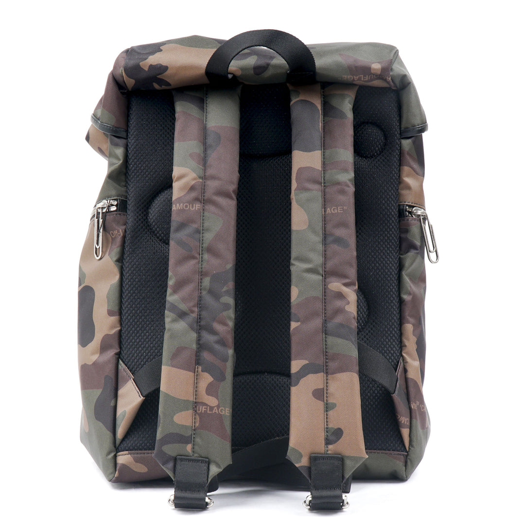 Off-White Brown Camouflage Bag - Stylish Urban Accessory