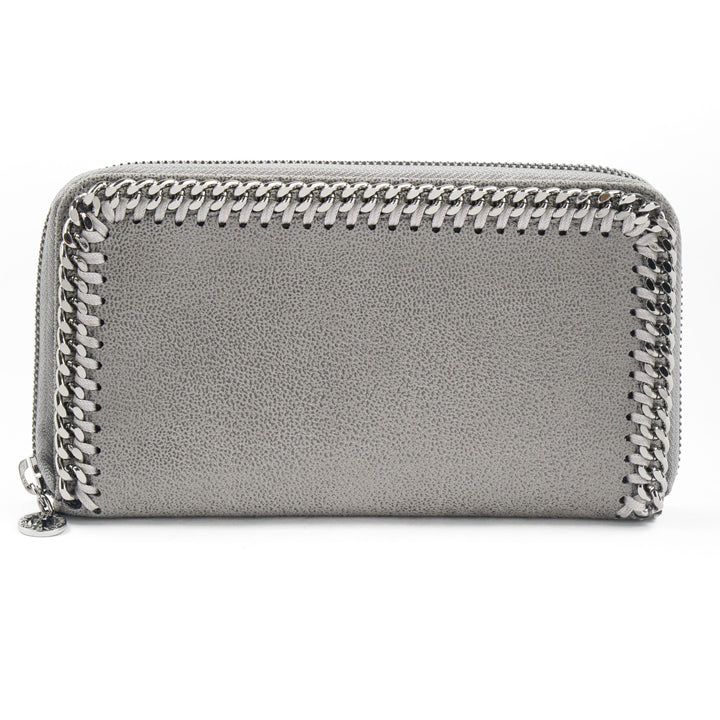 Stella McCartney Women's Grey-Silver Sustainable Wallet with Chain Detail