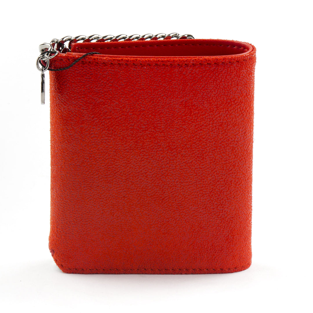 Stella McCartney Red Wallet with Chain Accents