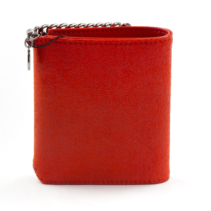 Stella McCartney Red Wallet with Chain Accents