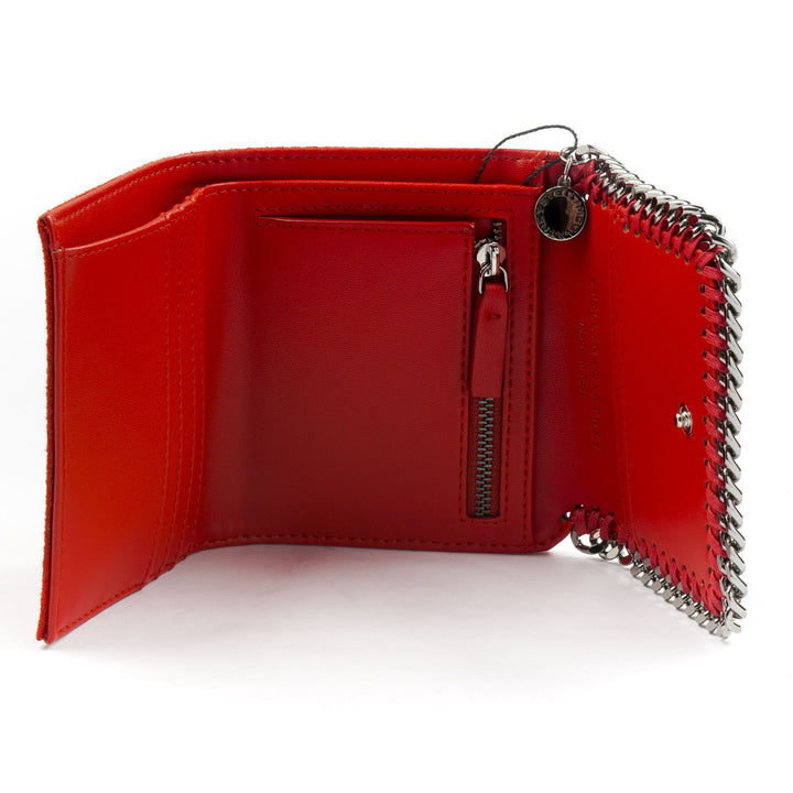 Stella McCartney Red Wallet with Chain Accents