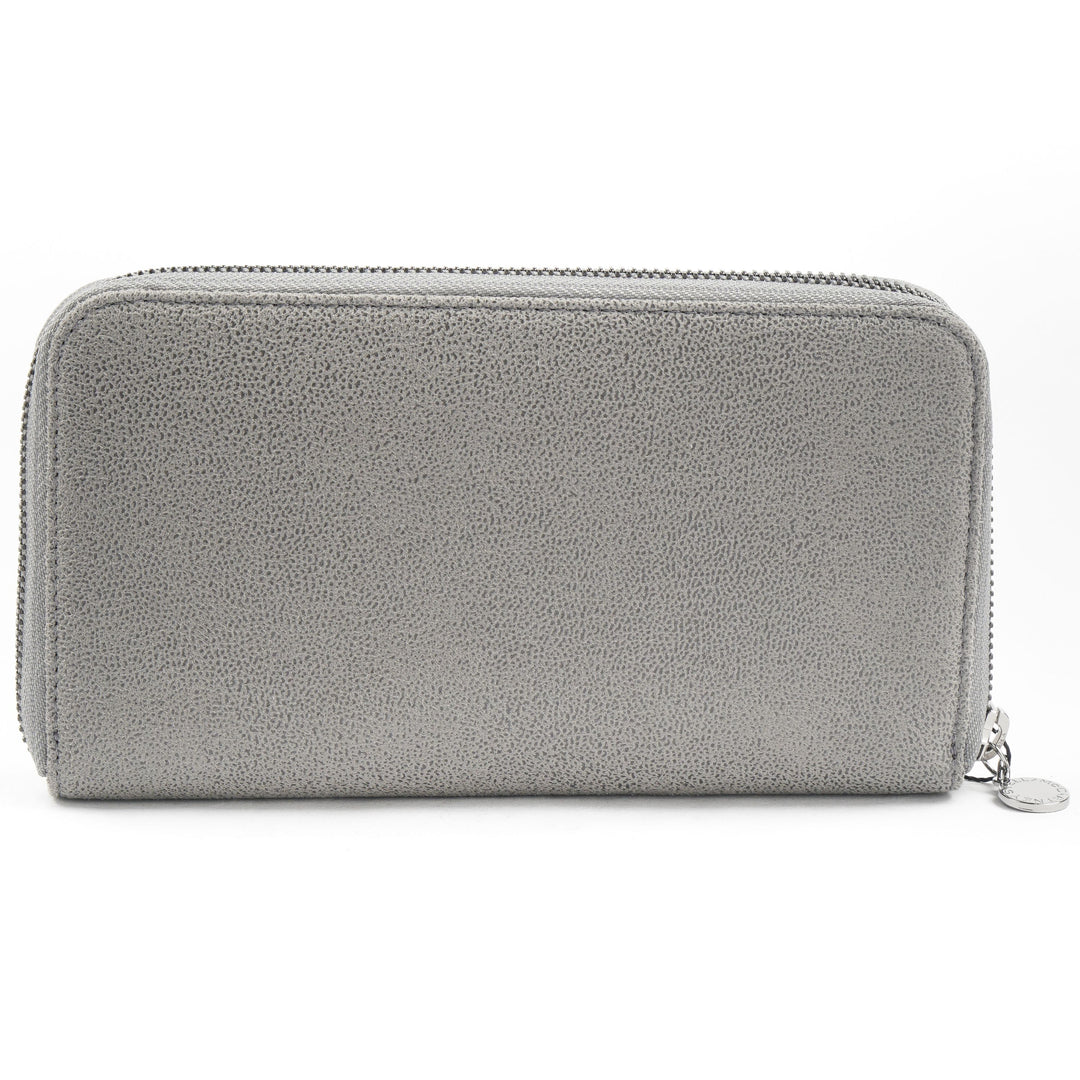 Stella McCartney Women's Grey-Silver Sustainable Wallet with Chain Detail