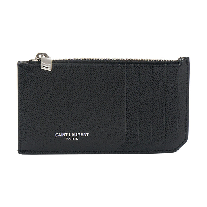 Saint Laurent Black Leather Wallet - Timeless Elegance and Craftsmanship