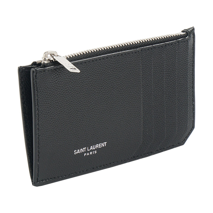 Saint Laurent Black Leather Wallet - Timeless Elegance and Craftsmanship