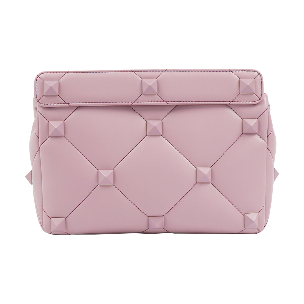 Valentino Lilac Quilted Bag with Signature Stud Detailing