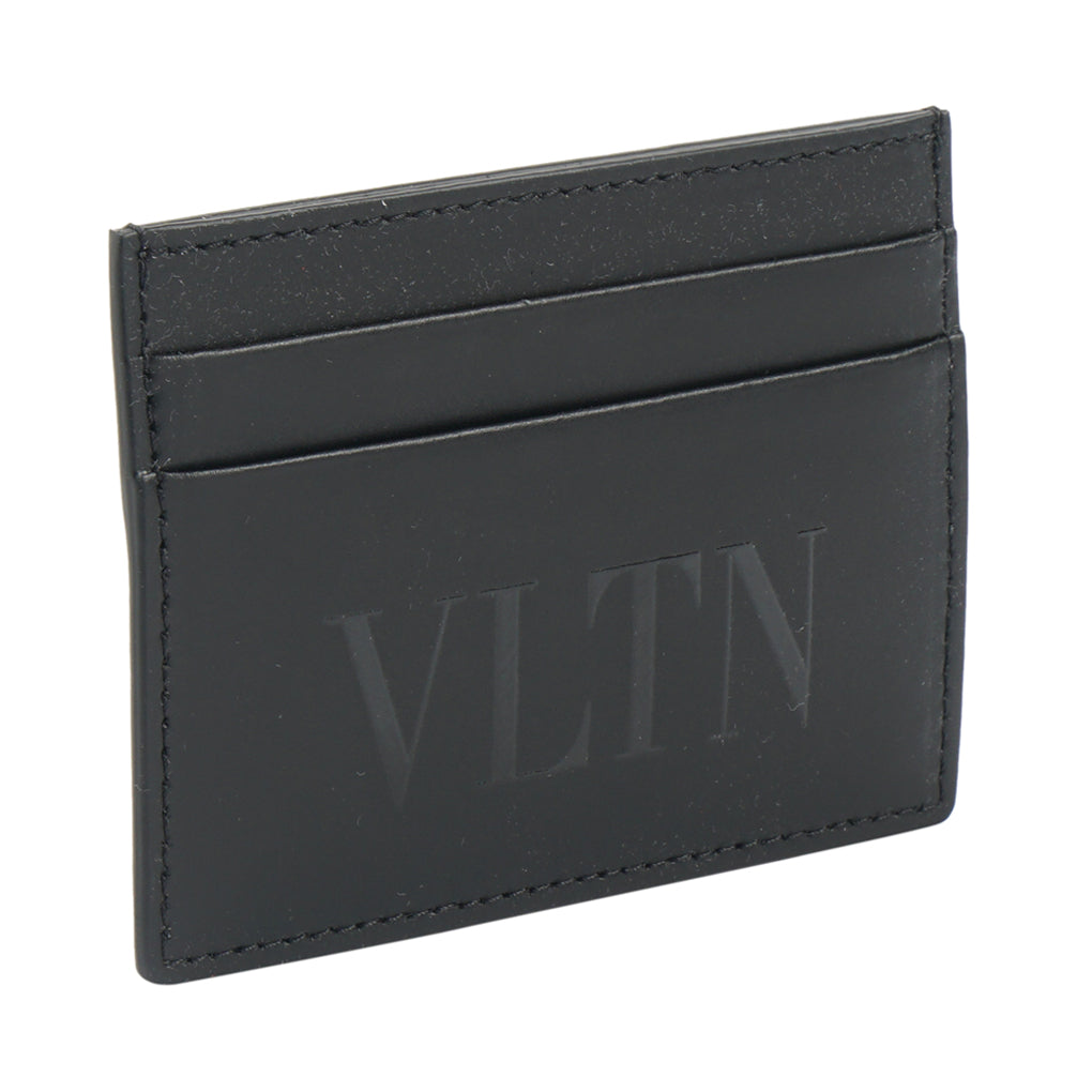 Valentino Black Wallet with Iconic VLTN Logo - Made in Italy