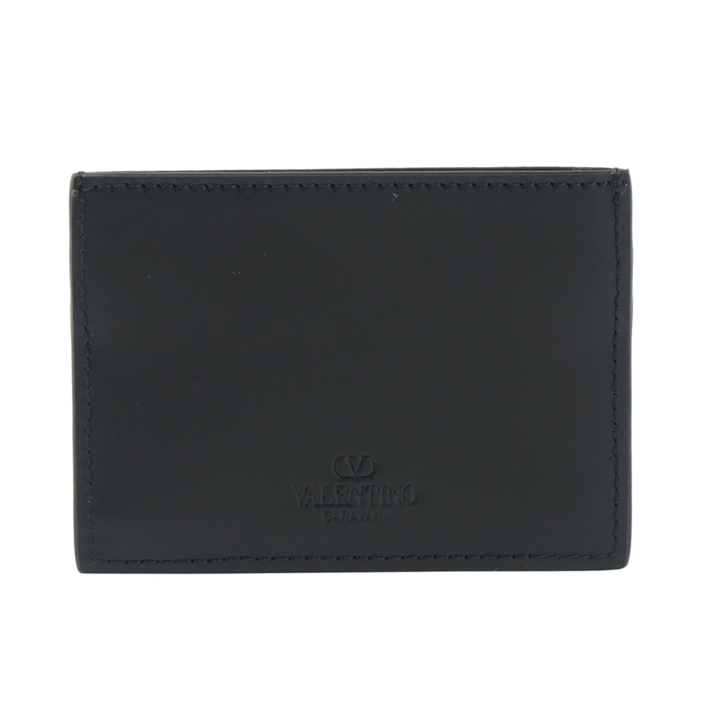 Valentino Black Wallet with VLTN Logo - Made in Italy