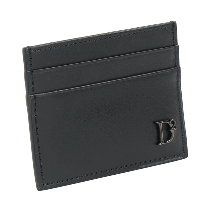 Dsquared2 Black Leather Wallet with Multiple Card Slots