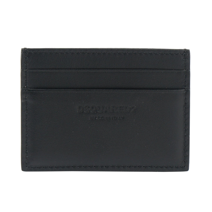 Dsquared2 Black Leather Wallet with Multiple Card Slots