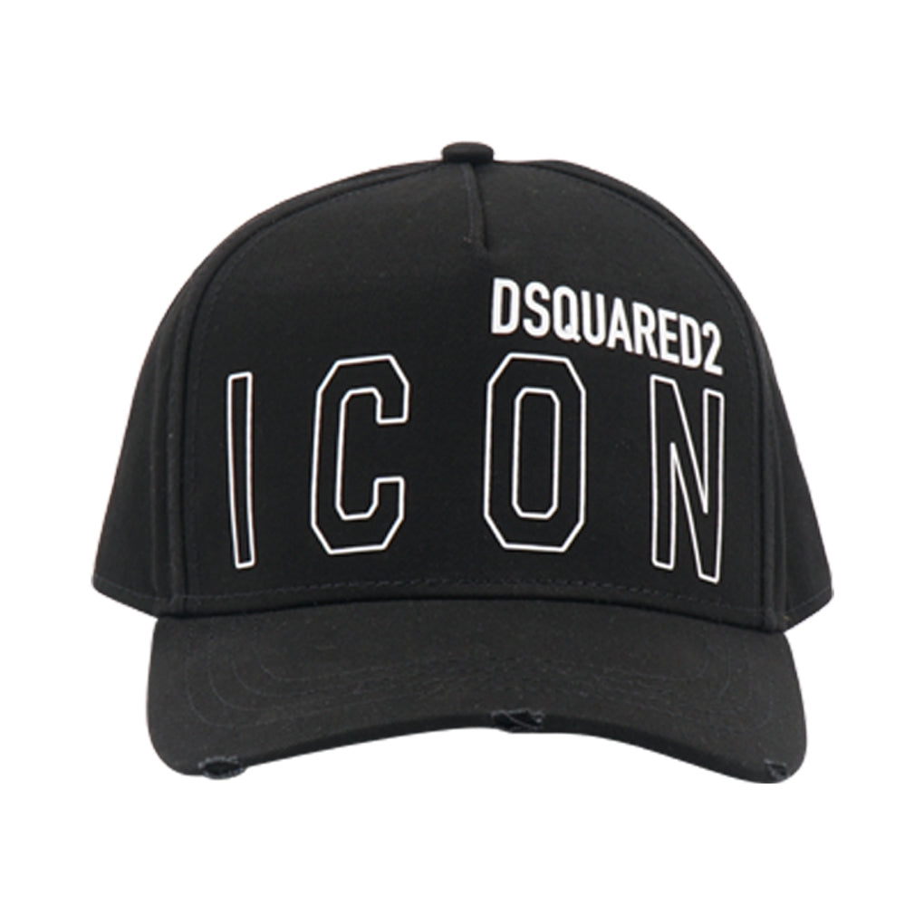 Dsquared2 ICON Logo Black Hat - Adjustable Fit, Urban Style Cap