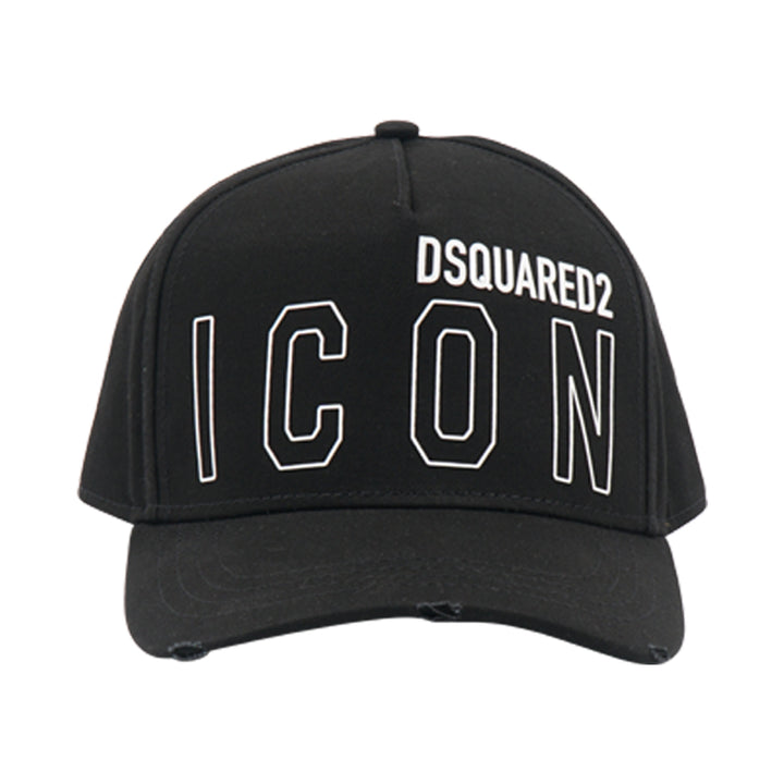 Dsquared2 ICON Logo Black Hat - Adjustable Fit, Urban Style Cap