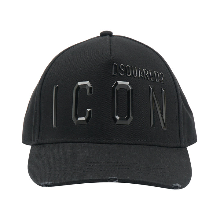 Dsquared2 Black ICON Logo Hat - Stylish and Versatile Accessory