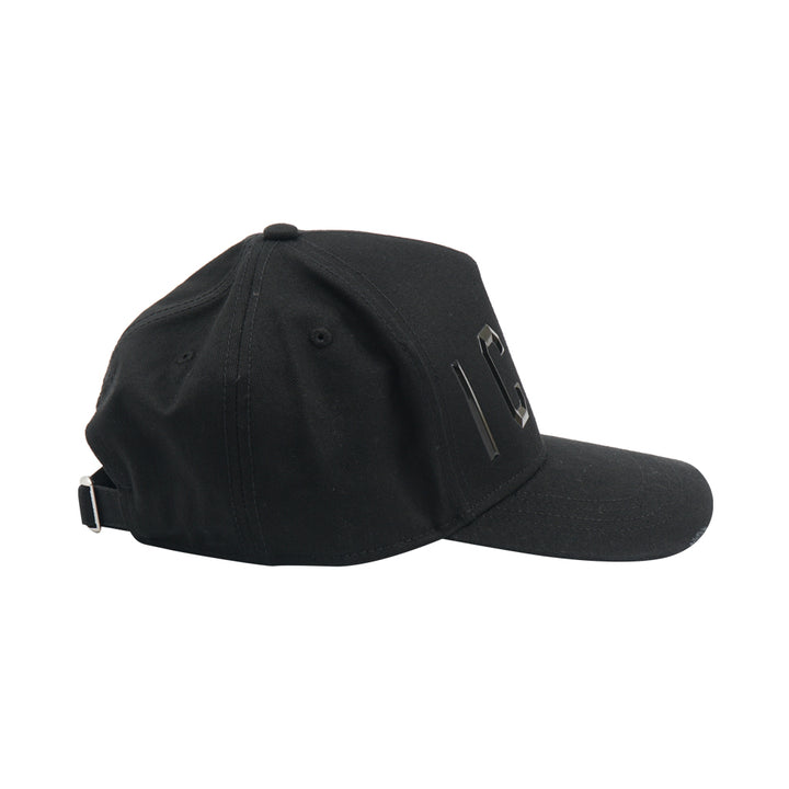 Dsquared2 Black ICON Logo Hat - Stylish and Versatile Accessory