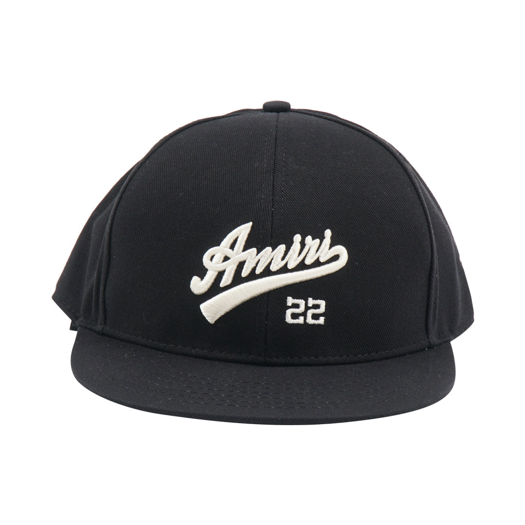 Amiri Black Hat with Embroidered Logo