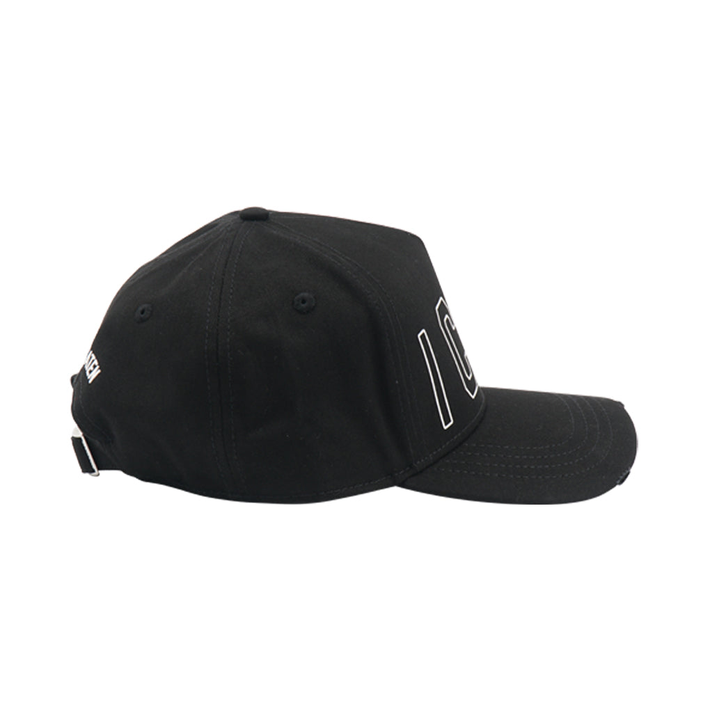 Dsquared2 ICON Logo Black Hat - Adjustable Fit, Urban Style Cap