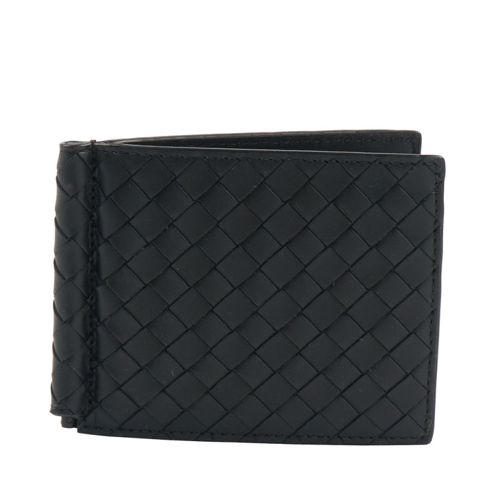 Bottega Veneta Intrecciato Black Leather Wallet - Made in Italy