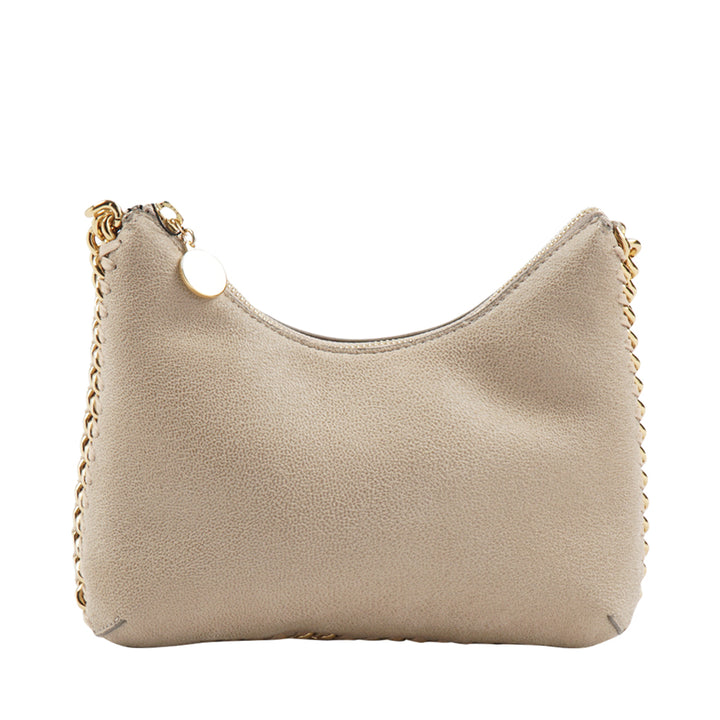 Stella McCartney Eco-Friendly Chic Beige-Gold Bag with Chain Detailing