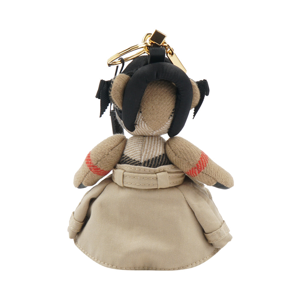 Burberry Iconic Teddy Bear Keychain with Mini Trench Coat - Beige Multi