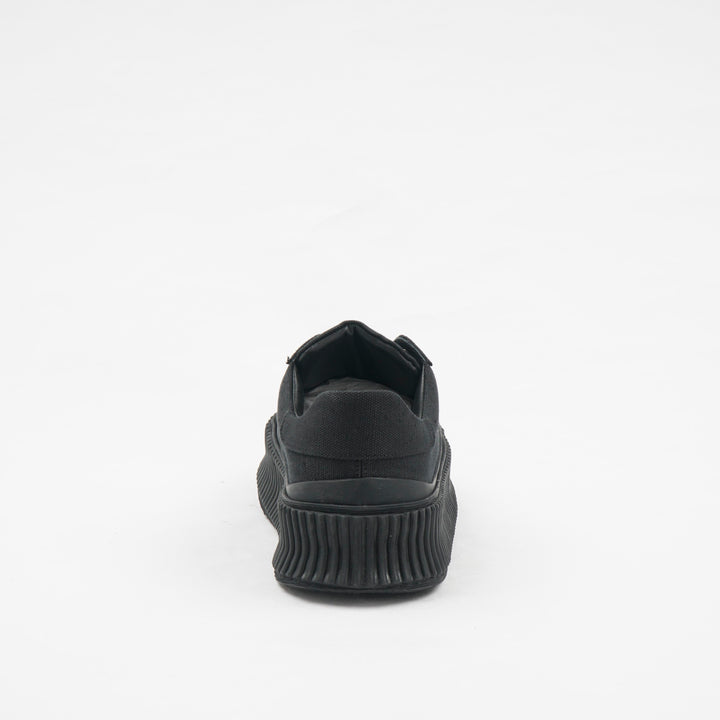 Sneakers con plateau in tela nera da donna JIL SANDER