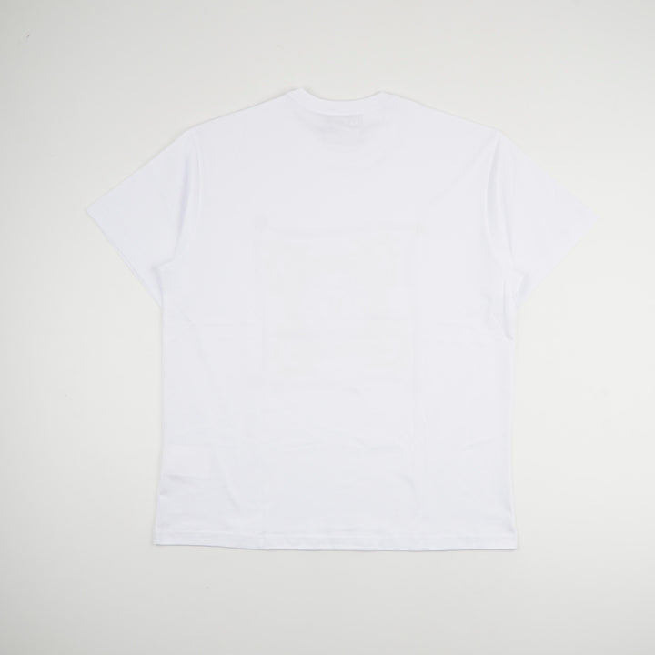 VERSACE White-Gold Graphic Emblem Premium Cotton T-shirt