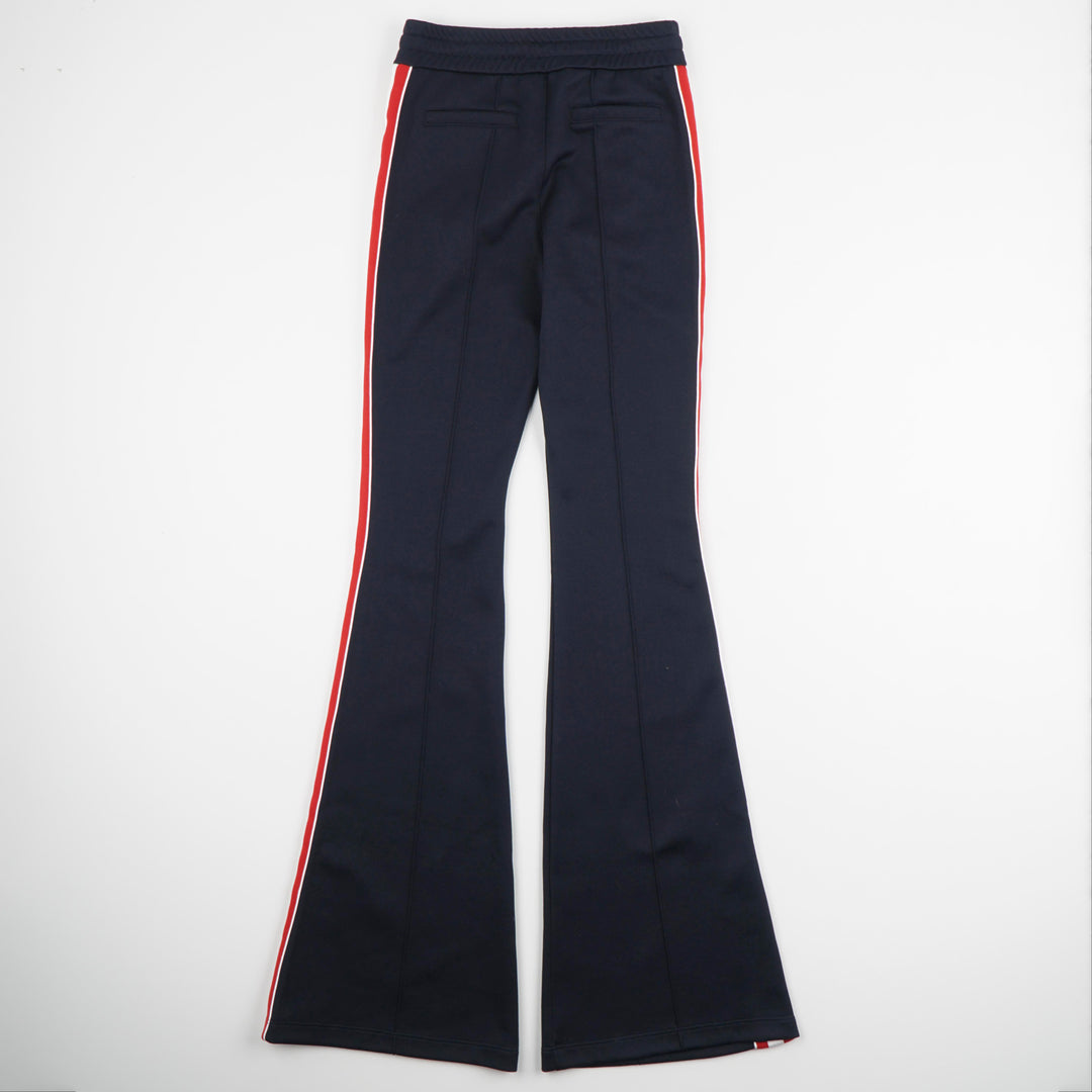 BALMAIN Flared Track Pants with Red and White Stripes - Navy-Red