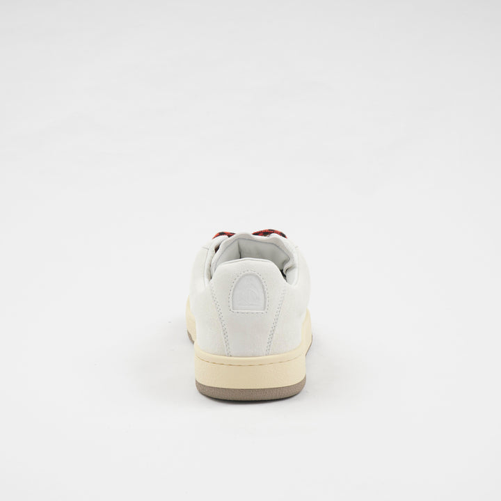 LANVIN Beige-Multi Sneakers with Colorful Laces and Embossed Logo