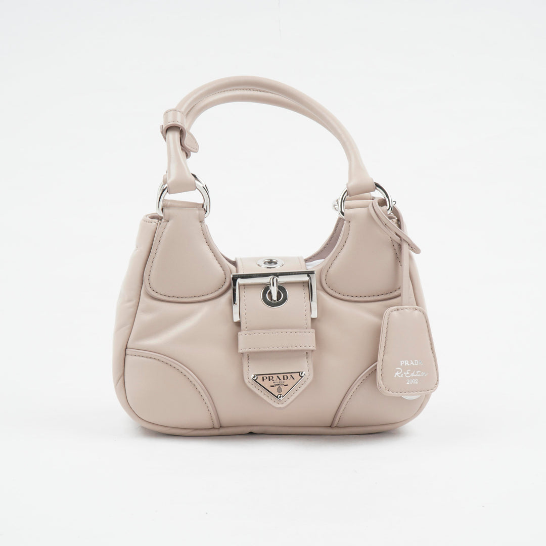 Prada Pink Handbag - Elegant Compact Design with Silver-Tone Hardware