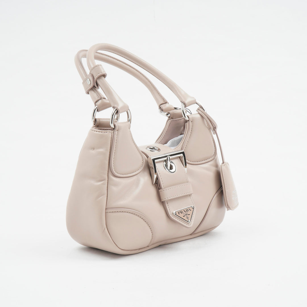 Prada Pink Handbag - Elegant Compact Design with Silver-Tone Hardware